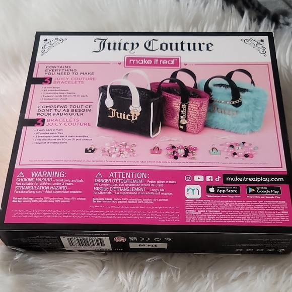 Juicy Couture Charm Bracelet Kit - Pink and Black - Picture 2 of 3